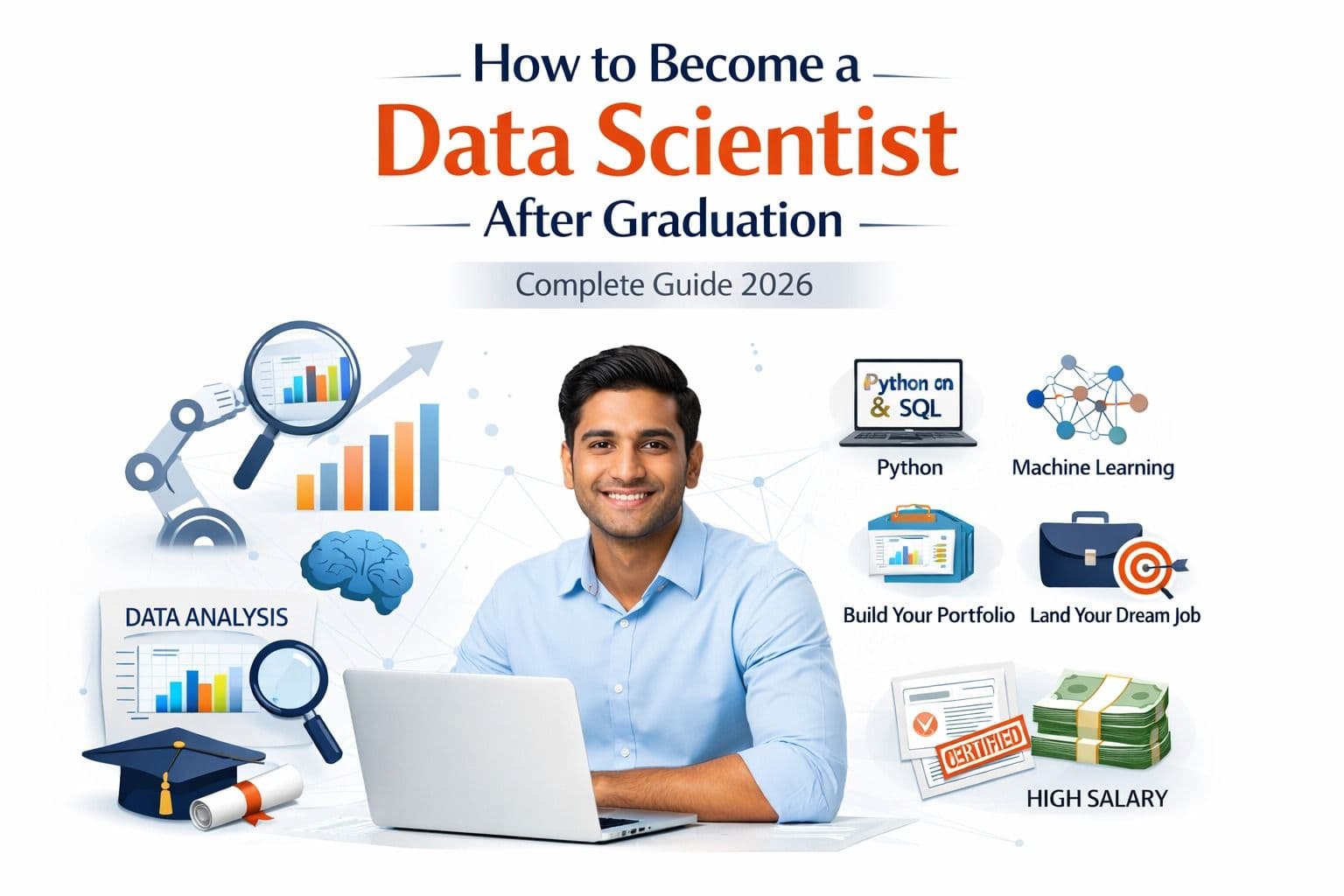 How to Become a Data Scientist After Graduation (Complete Guide 2026)