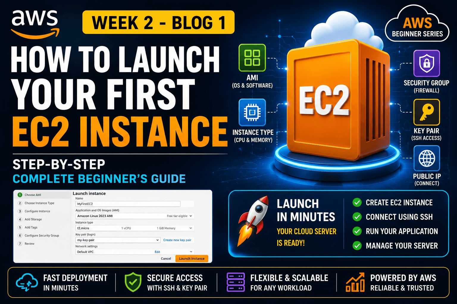 How to Launch Your First EC2 Instance: Step-by-Step Beginner Guide